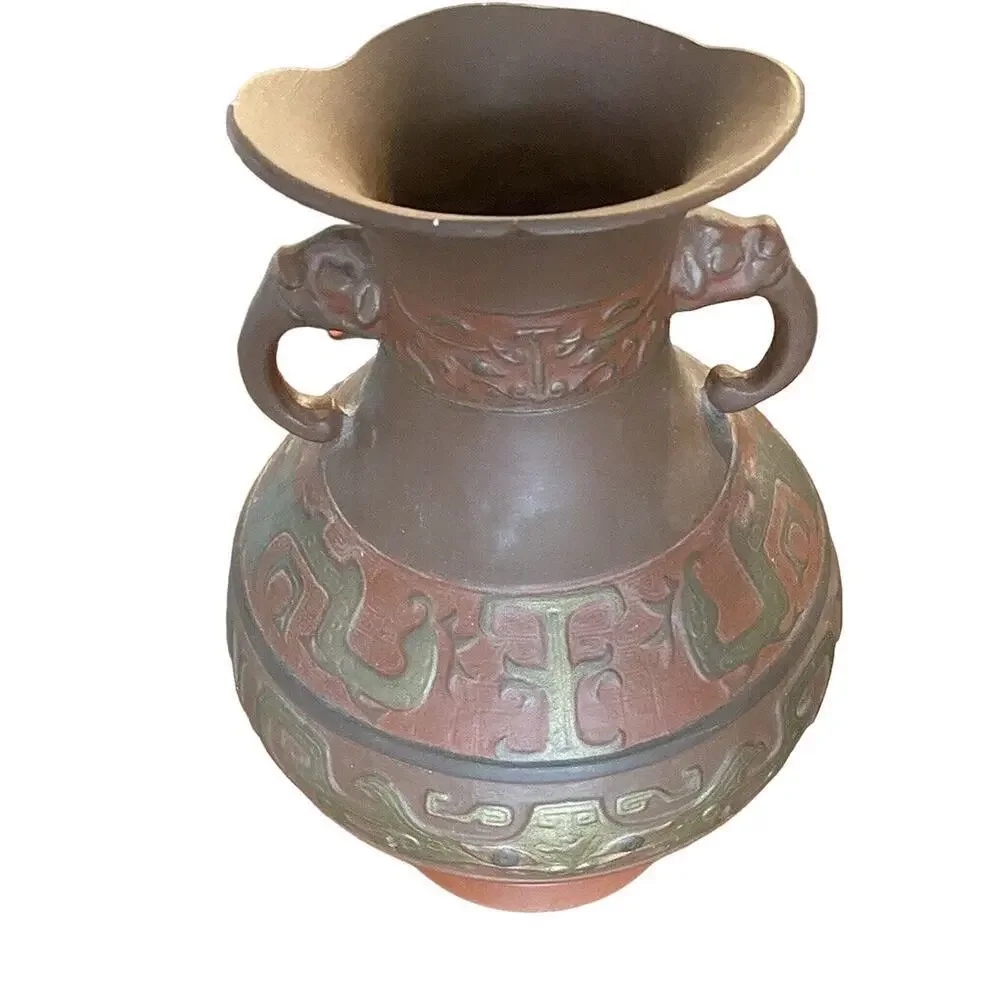 Terra Cotta Chinese Urn Rare Find
